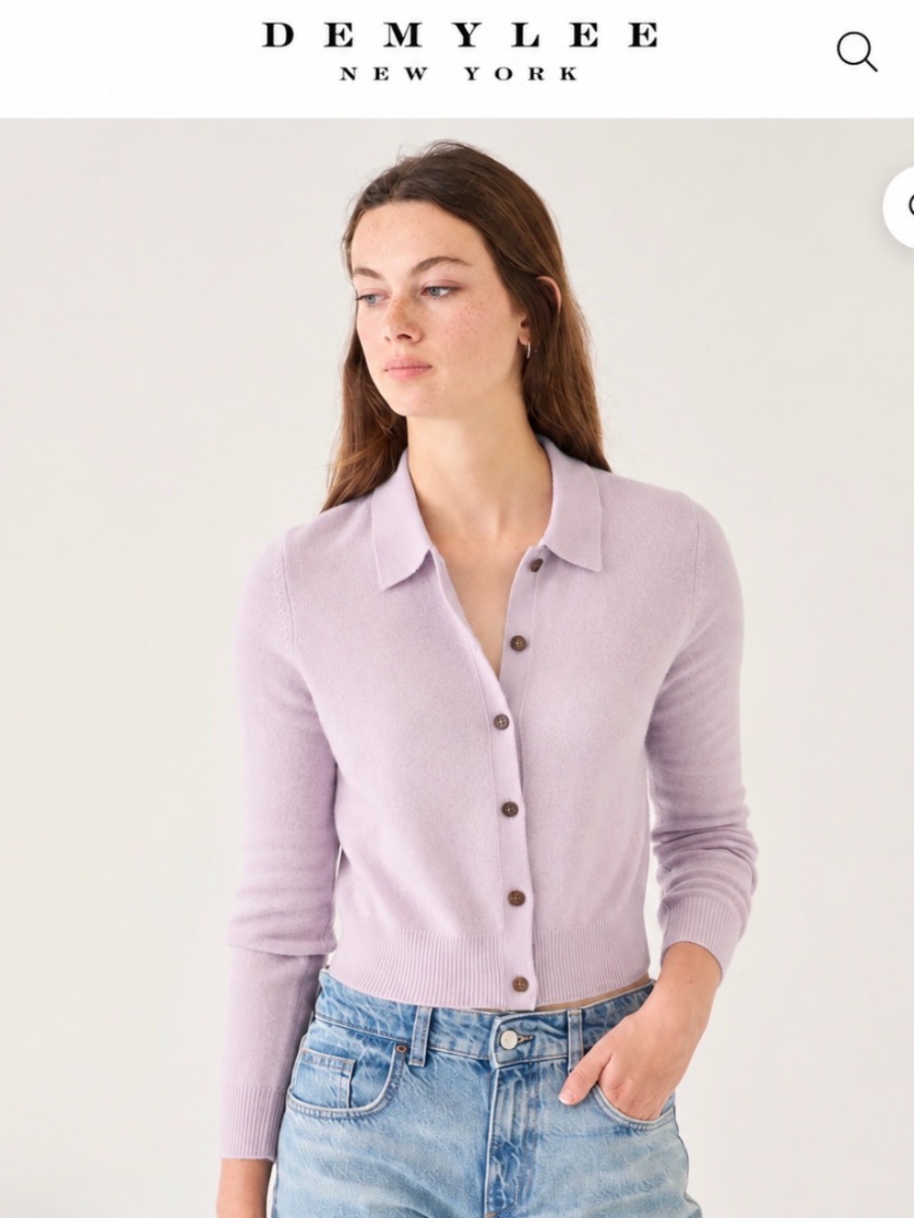 DEMYLEE Wendy cashmere cardigan size small
